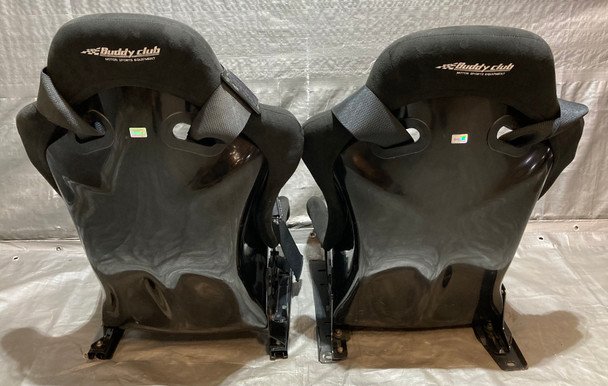 Pair of Buddy Club P1 Racing Bucket Seats w/ Renegade Willans 6pt Harnesses / Pair / USED / HS004 - Image 19