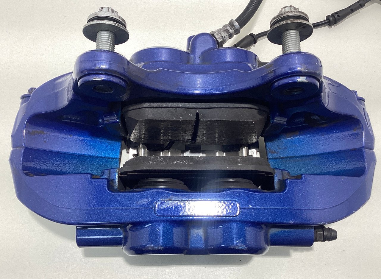 2015-2020 F80 F82 F83 BMW M3 M4 OEM Brembo Brake Calipers / Set of 4 / Blue / 91K F8M05 - Image 14