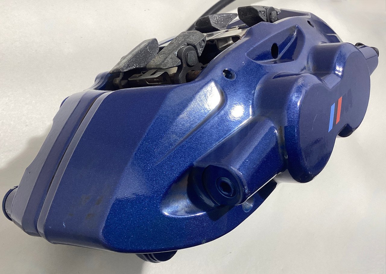 2015-2020 F80 F82 F83 BMW M3 M4 OEM Brembo Brake Calipers / Set of 4 / Blue / 91K F8M05 - Image 11