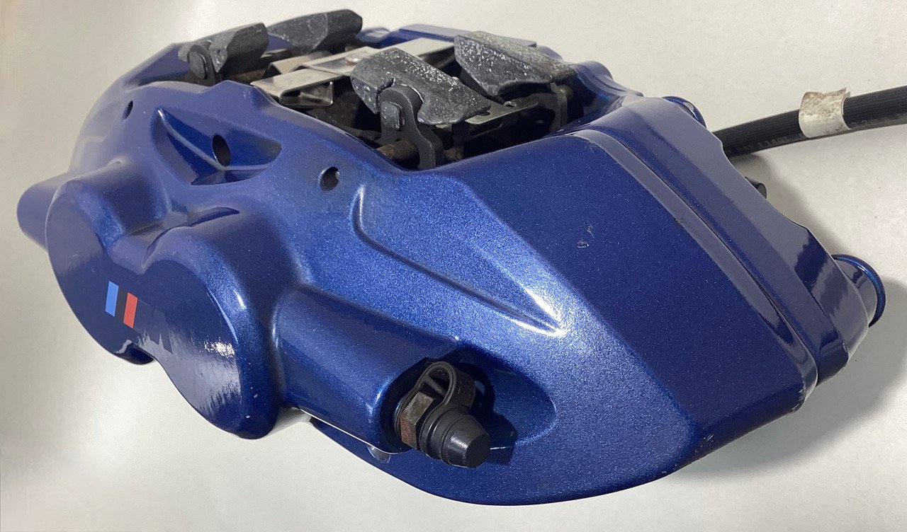 2015-2020 F80 F82 F83 BMW M3 M4 OEM Brembo Brake Calipers / Set of 4 / Blue / 91K F8M05 - Image 10