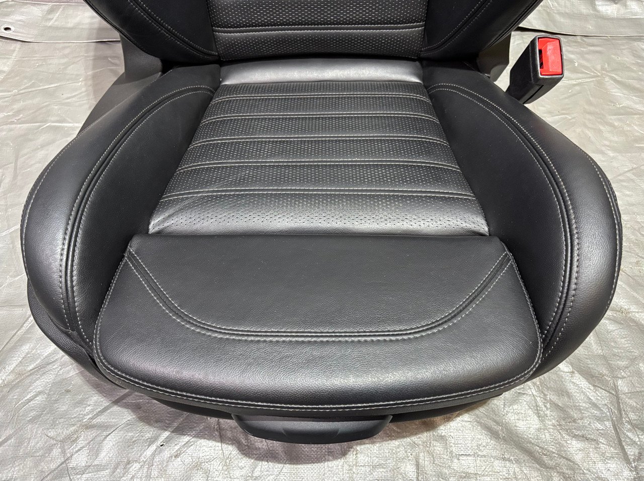 2017-2022 Alfa Romeo Giulia Ti Black Leather Front & Rear Seat Set / AG006 - Image 23