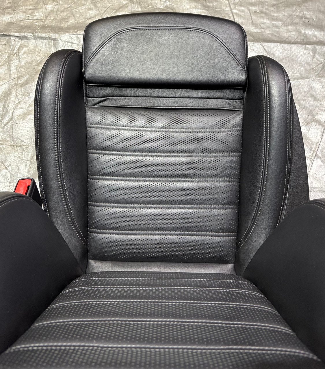 2017-2022 Alfa Romeo Giulia Ti Black Leather Front & Rear Seat Set / AG006 - Image 21
