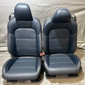 2024-2025 Ford Mustang GT S650 Convertible California Special Navy Pier Black / Blue Leather Seats / Pair / FM202
