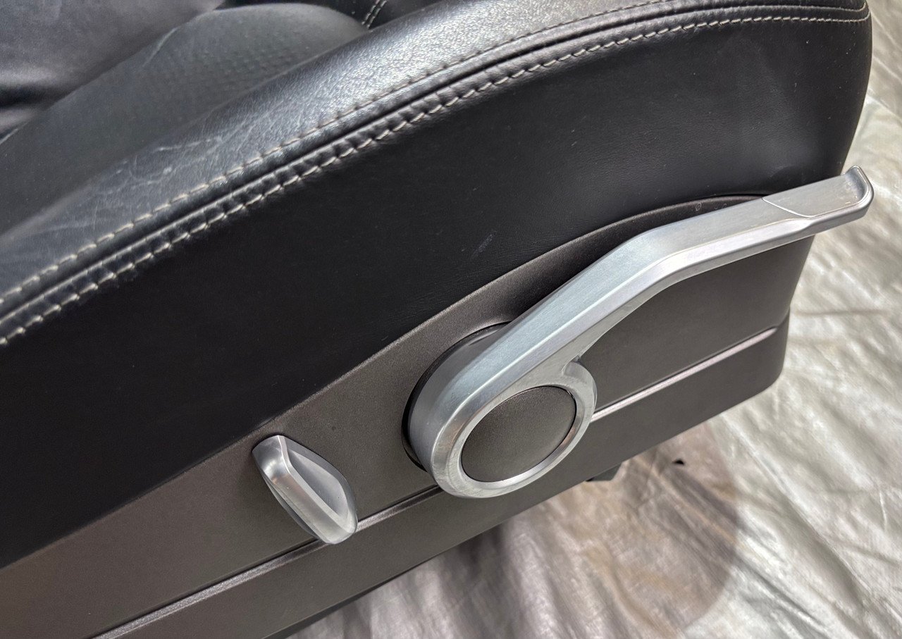 2005-2012 Porsche 997 911 / 987 Boxster / Cayman Black Leather Hard Back Sport Seats / Pair / 2 Way Power / P7009 - Image 14