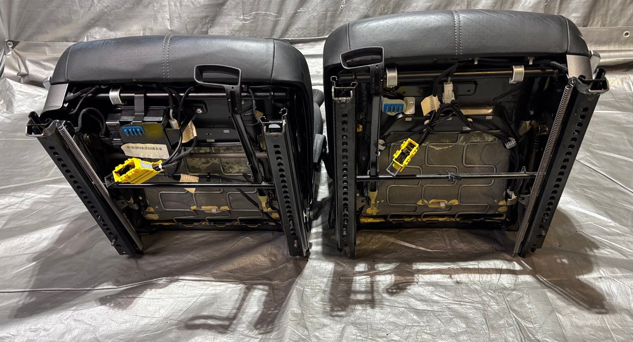 2005-2012 Porsche 997 911 / 987 Boxster / Cayman Black Leather Hard Back Sport Seats / Pair / 2 Way Power / P7009 - Image 16