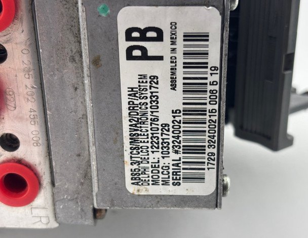 2001-2004 Chevrolet Corvette C5 ABS Pump / EBCM Module / 10331729 / PB / C5033 - Image 9