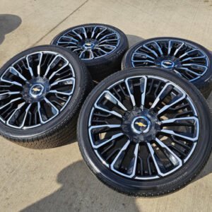 24" Chevy Tahoe Suburban Silverado OEM High Country Wheels Rims 2026-2027 NEW