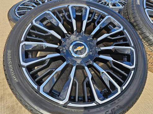 24" Chevy Tahoe Suburban Silverado OEM High Country Wheels Rims 2026-2027 NEW - Image 11