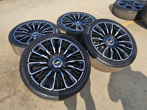 24" Chevy Tahoe Suburban Silverado OEM High Country Wheels Rims 2026-2027 NEW - Image 14
