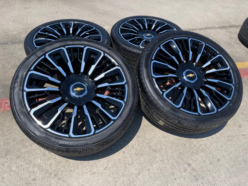 24" Chevy Tahoe Suburban Silverado OEM High Country Wheels Rims 2026-2027 NEW - Image 6