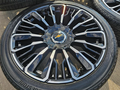 24" Chevy Tahoe Suburban Silverado OEM High Country Wheels Rims 2026-2027 NEW - Image 4