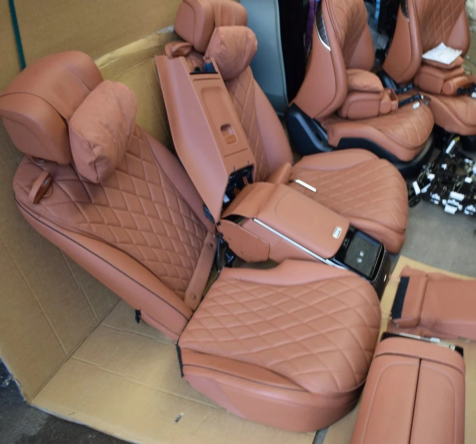 Mercedes w223 S Class seats leather seat single seats interior- - Image 9