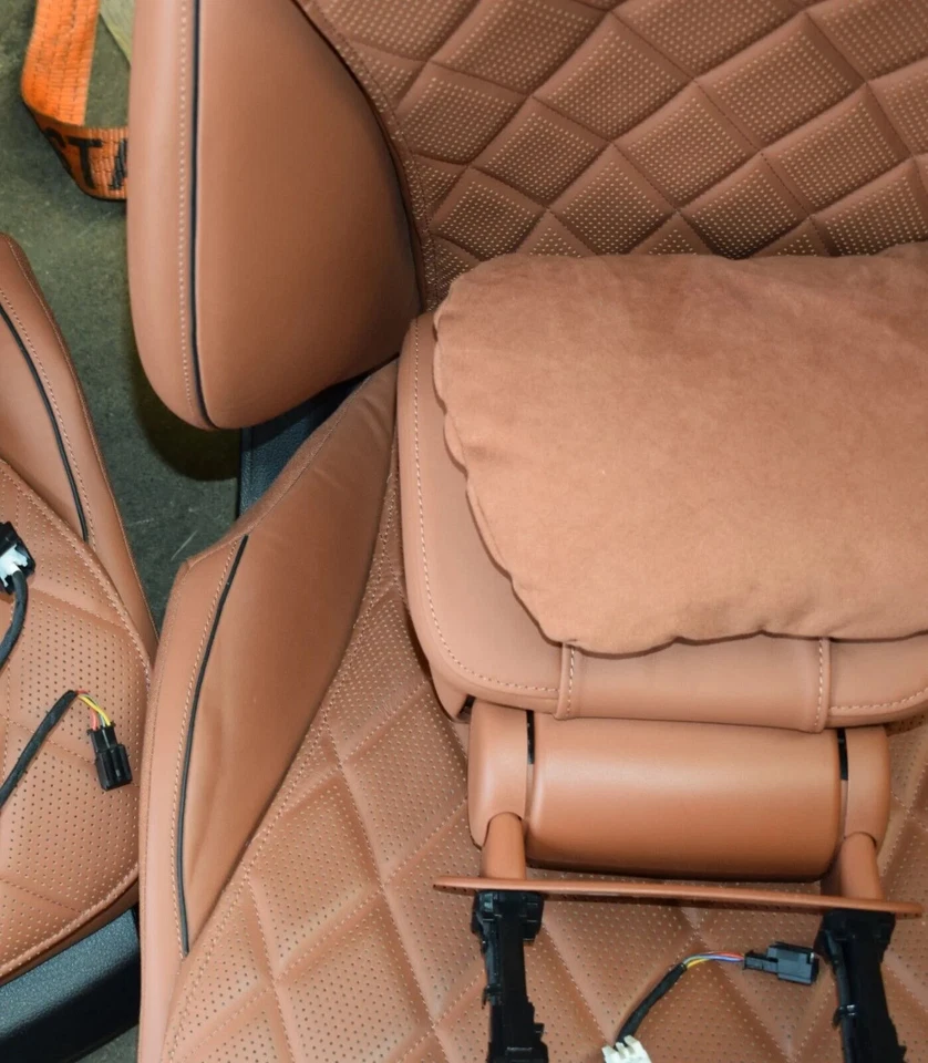 Mercedes w223 S Class seats leather seat single seats interior- - Image 5